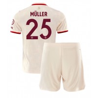 Bayern Munich Thomas Muller #25 Fotballklær Tredjedraktsett Barn 2024-25 Kortermet (+ korte bukser)